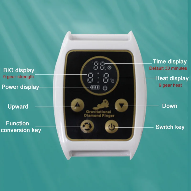 شد الوجه مدلك الجسم الجاذبية الماس فنجر تردد الراديو مكركرنت الذهبي فنجر RF EMS جهاز تجميل 2025
