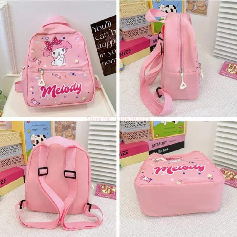 سانريوس سينامورول كورومي Mymelody Kawaii أنيمي النايلون حقائب الظهر الكرتون حقيبة ظهر للسفر الاطفال الكتب حقيبة طالب هدايا عيد الميلاد