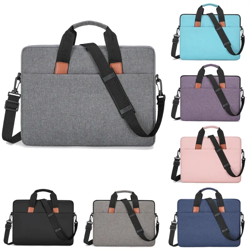 Nuova borsa per computer impermeabile da viaggio portatile Borsa a tracolla di grande capacità 13.3 14.1 Notebook da 15,6 pollici