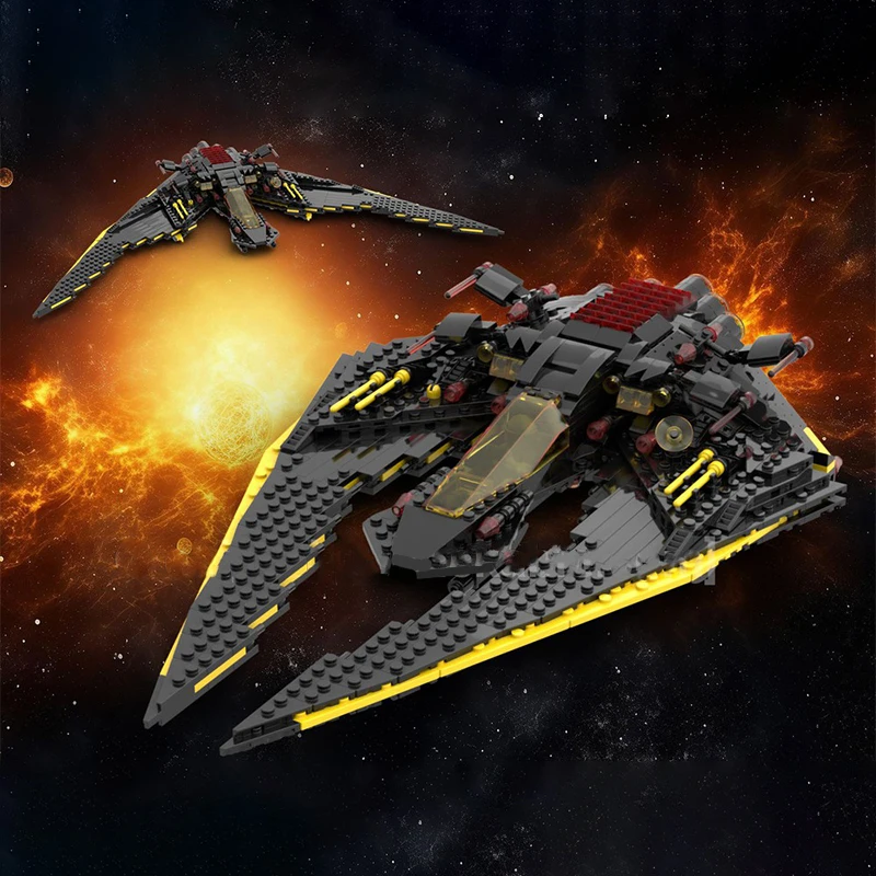 

780 шт. MOC классический космический корабль «Blacktron штурмовой сокол» космический корабль модель строительного блока игрушки фестиваль подарки для детей