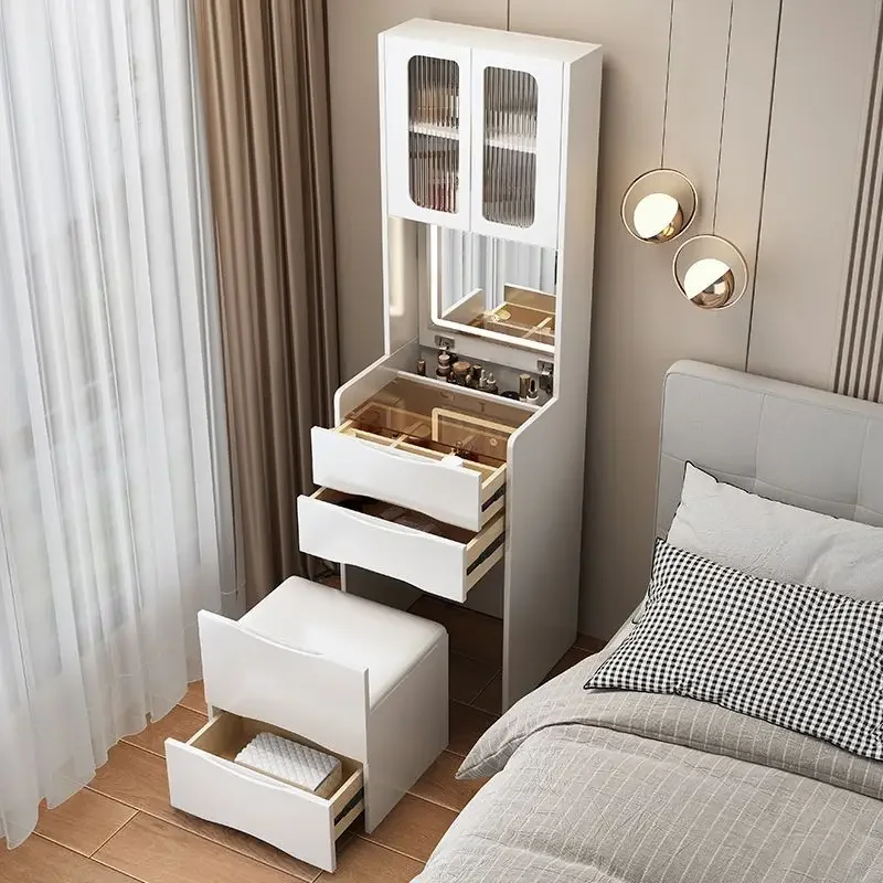 

Bedroom dresser: modern and simple, small apartment with flip cover, integrated storage cabinet with top cabinet