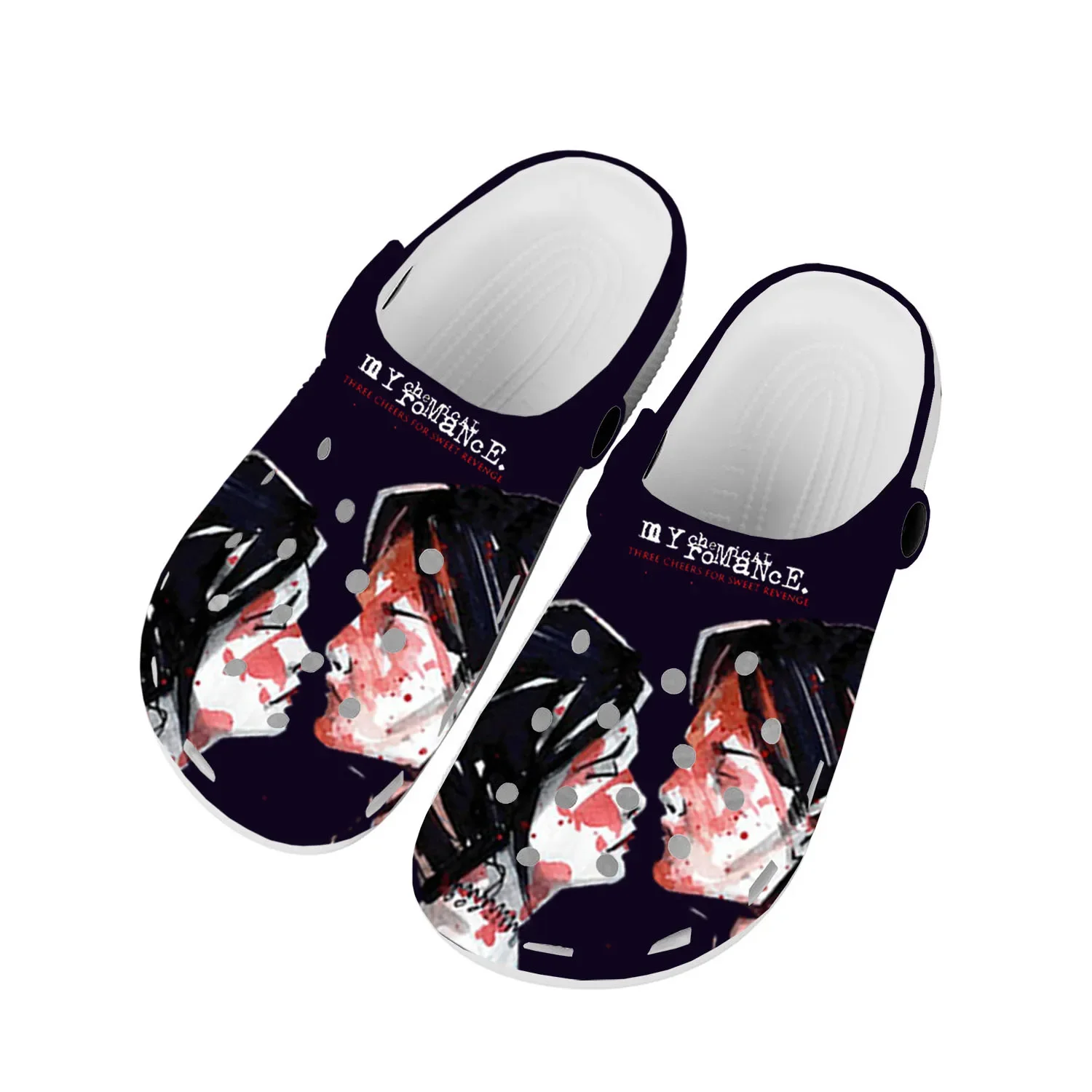 

Romance Rock Band Chemical Fashion Home Clogs Custom Water Shoes Mens Womens Teenager Shoes Clog Breathable Beach Hole Slippers