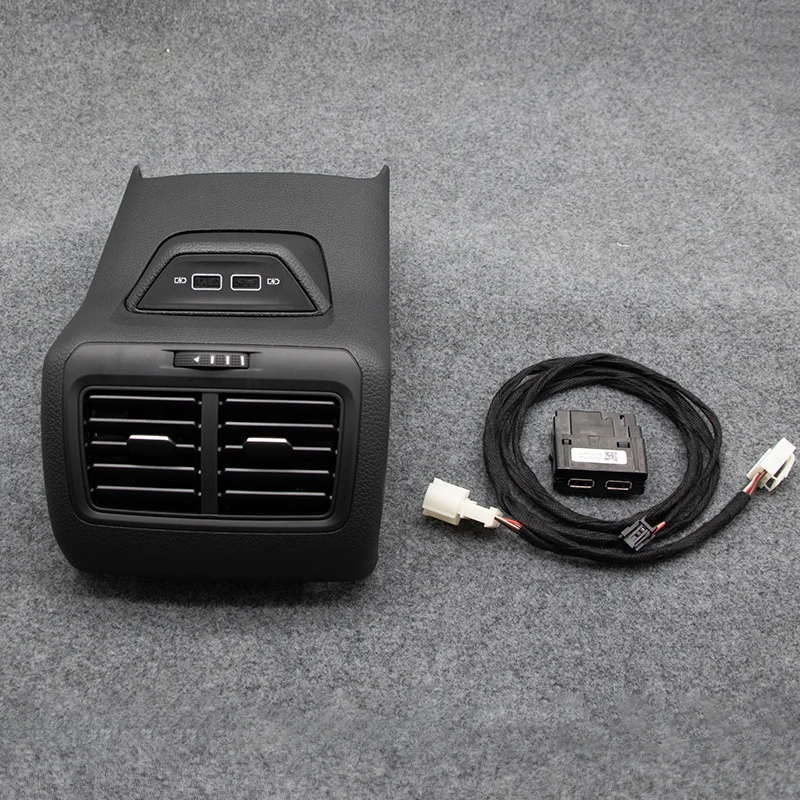 5GG864298B OEM For VW Golf 7 MK7 7.5 Rear Air Vent Outlet Trim Frame Assembly With USB Charging Plug Adapter Cable