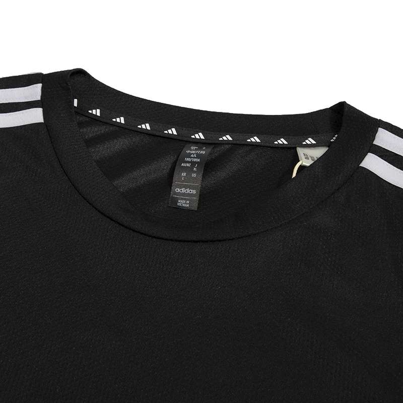 أديداس الرجال Tr-Es Base 3S t ملابس رياضية عادية مريحة للتنفس المألوف قصيرة الأكمام تي شيرت Ib8150 #3