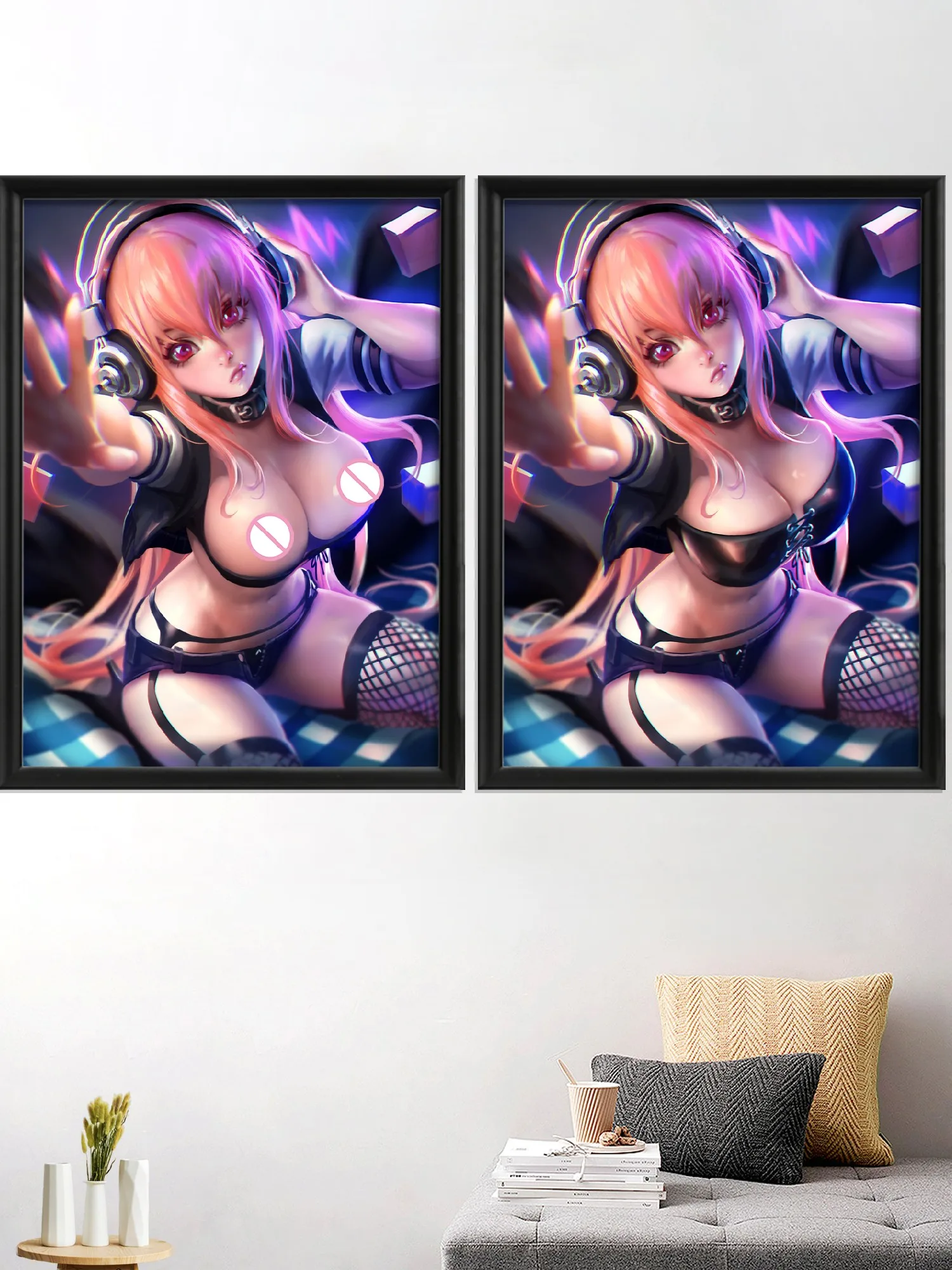 

Melody Anime Miku Cartoon Gura Girl Art Poster, Picture Decor, Living Room, Bedroom, Home Decoration, Super Sonico