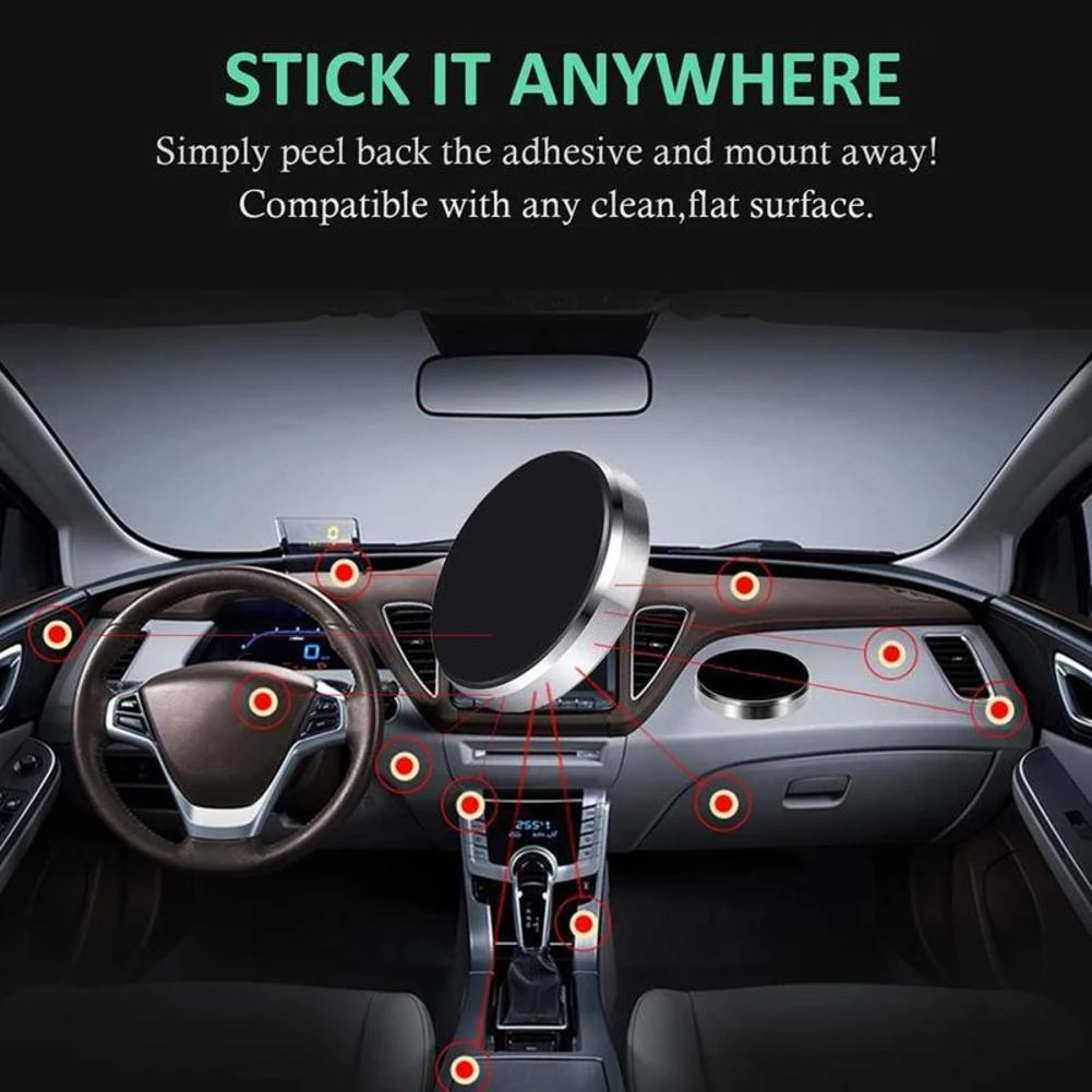 Soporte magnético para teléfono de coche, soporte Universal de aleación de aluminio para teléfono móvil, iPhone, Samsung, Xiaomi, Huawei, soporte GPS