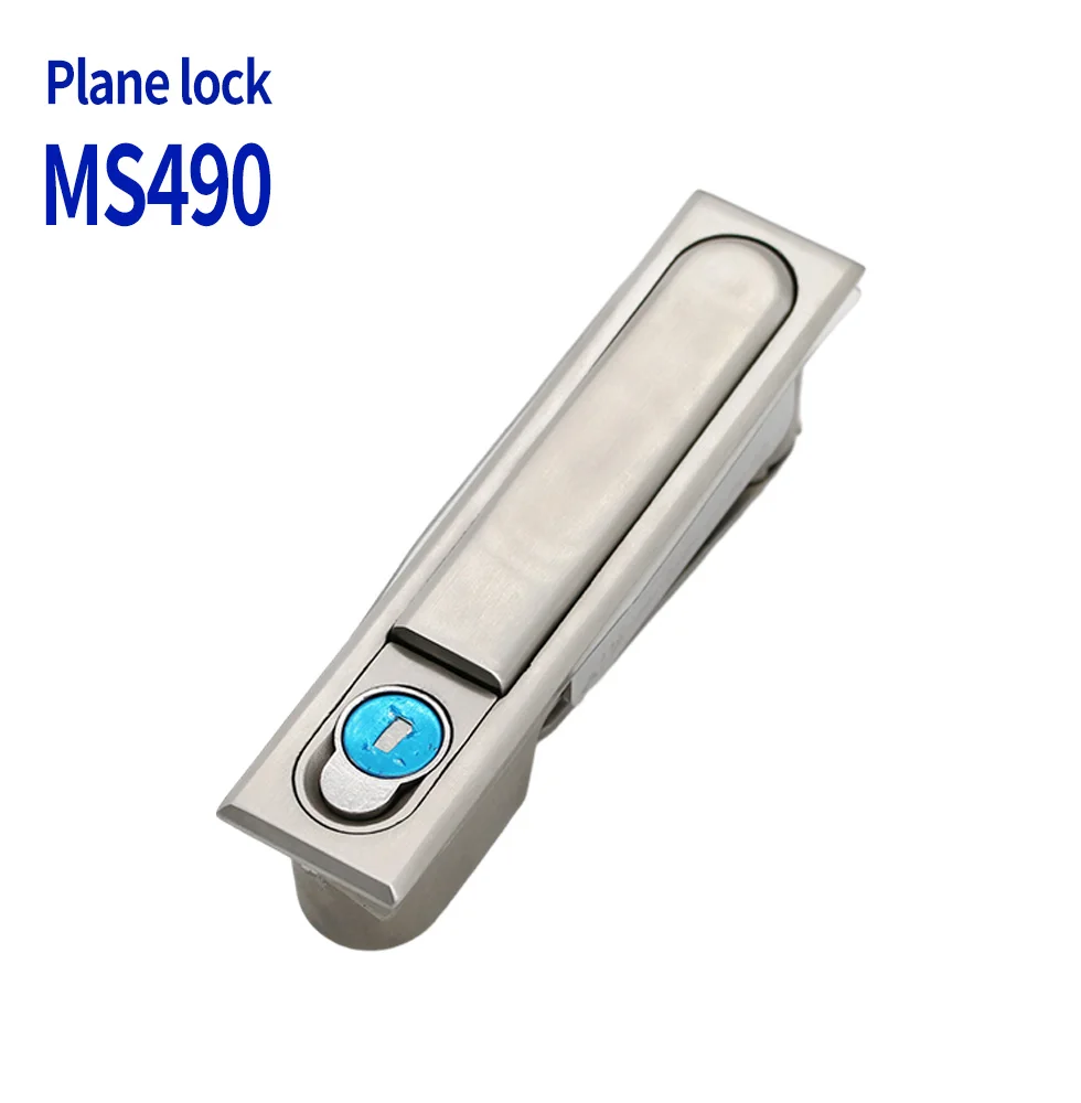 

Distribution box lock MS490 Switch cabinet lock 142 * 34mm Cabinet lock 304 stainless steel 818 Industrial lock Mechanical lock