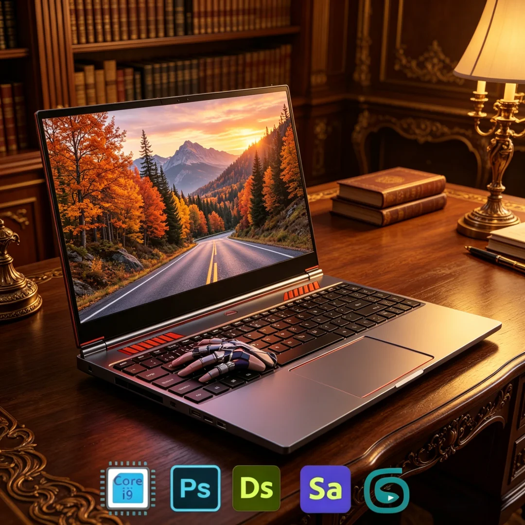 Mellifluous All-Round 16.1 Inch Gaming Laptop Computer RTX4050 6G Intel Core I9-13900H I9-10885H Windows11 RAM Max 64GB DDR4