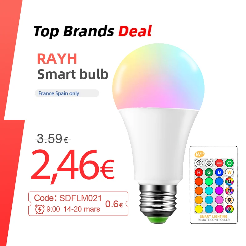 B22 E27 LED Bulb 5W 10W 15W 16 Color Changing RGB color Light Lamp 85-265V 120V 220V RGB Led Light Spotlight + IR Remote Contro