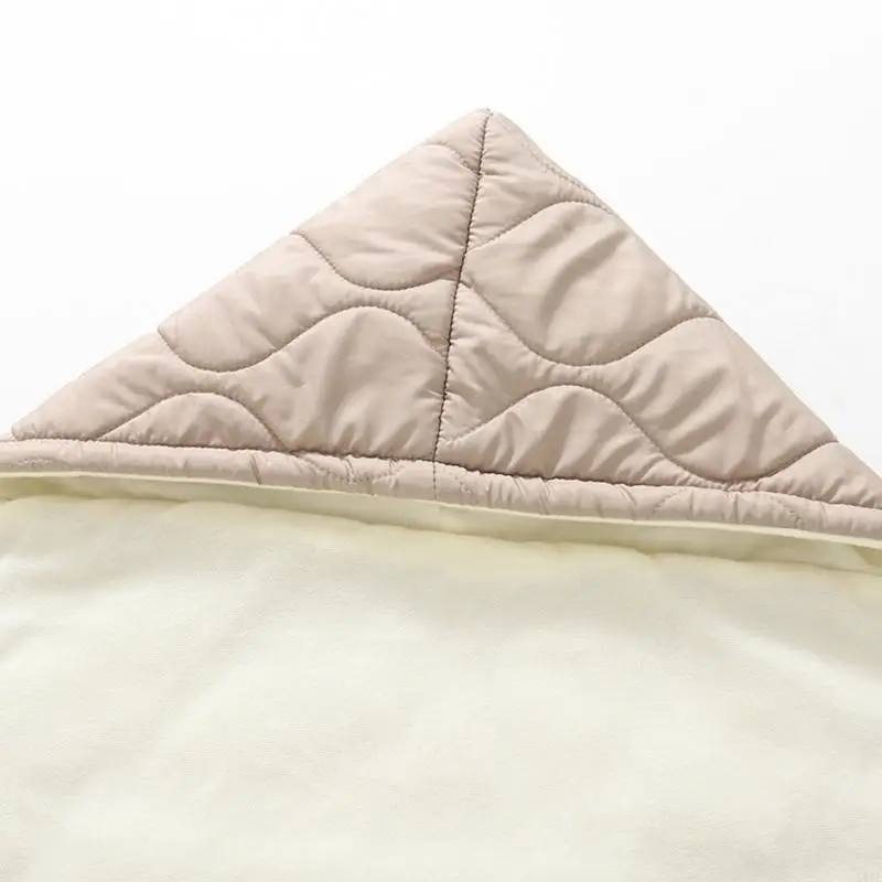 54DF Manta capa infantil multiusos, cubierta para cochecitos, manta gruesa con capucha