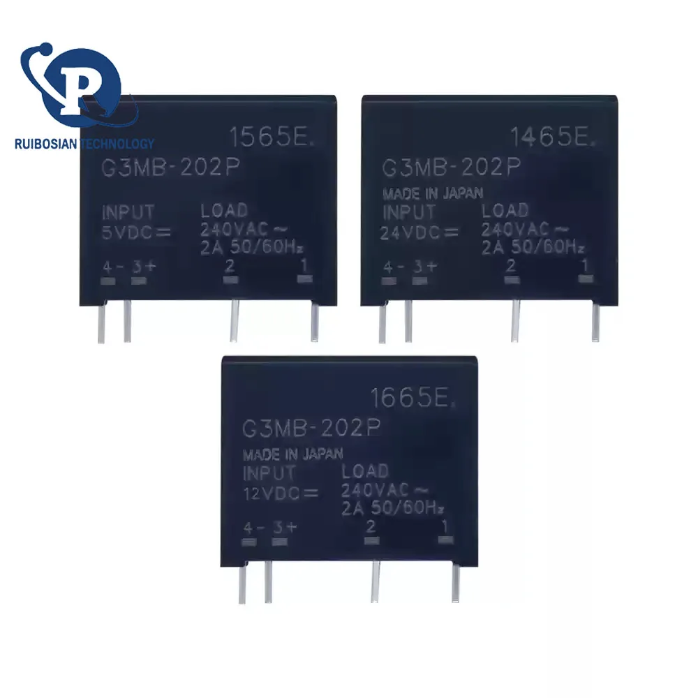 5PCS G3MB-202P-5V G3MB-202P-12V G3MB-202P-24V 5V 12V 24V solid state relay DC controlled AC four legs
