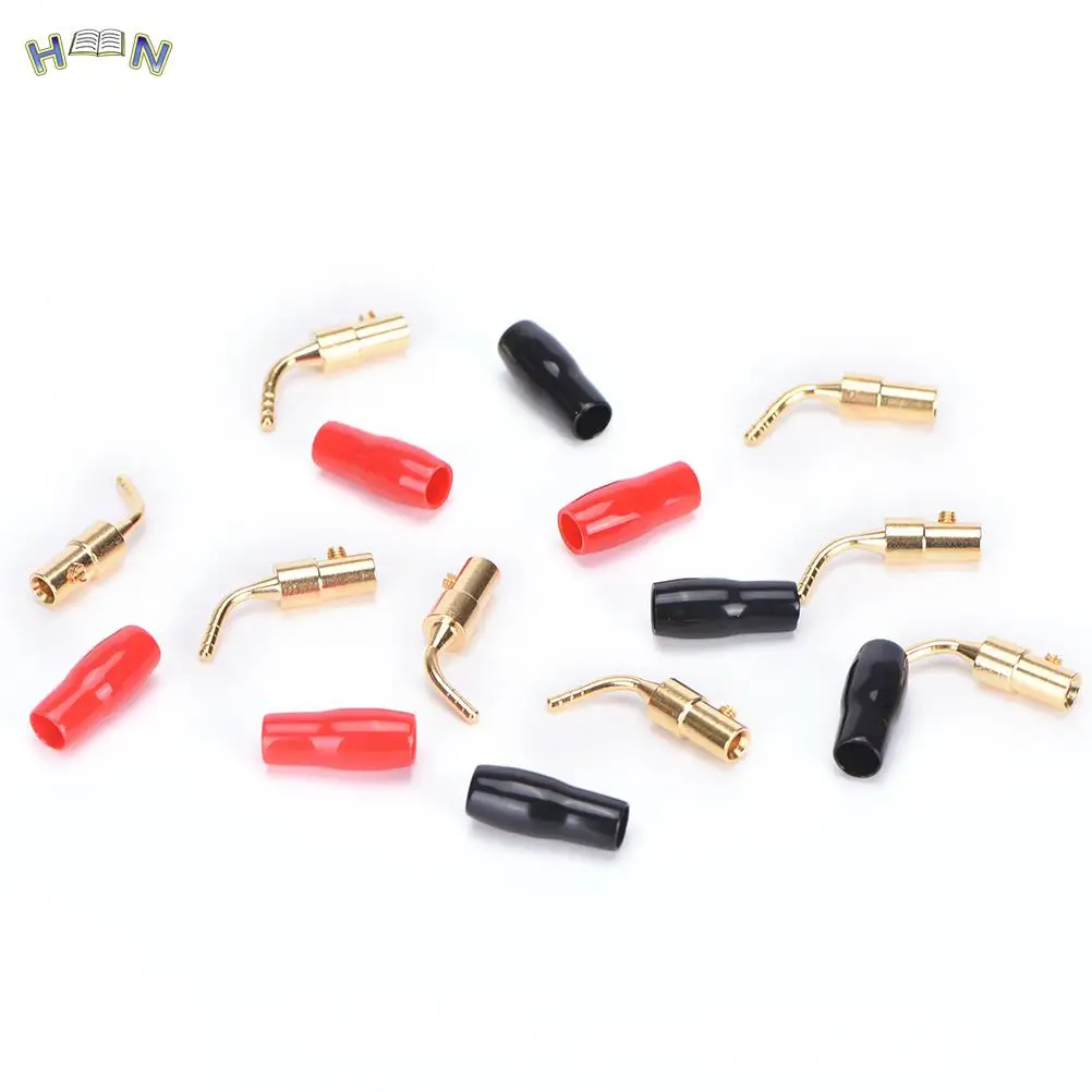 

JETTING 8PCS 2MM Speaker Terminals Wire Pin Plug Banana Plugs Connectors Screw Lock Cable Wire Adapter With Rubber Covers Set