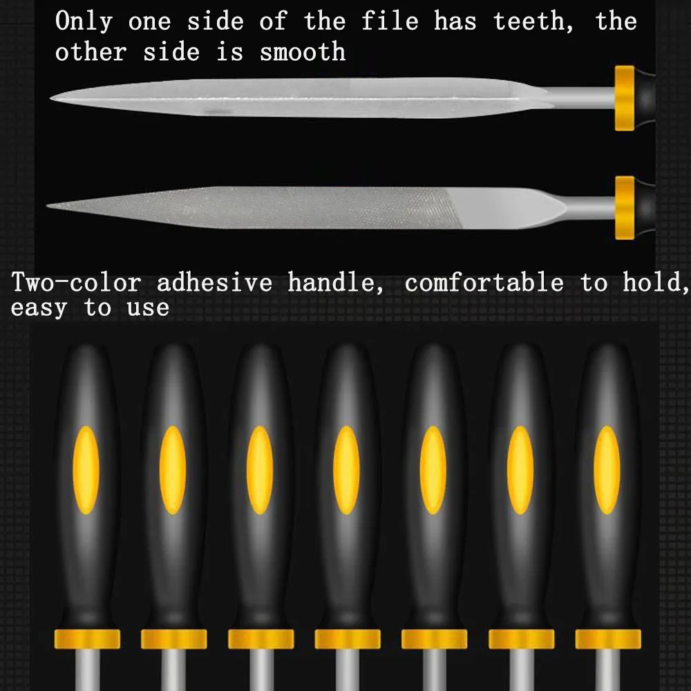 

5Pcs/10Pcs 6.3" Small Hand Metal File Set Strength Alloy Steel Needle Files Precision Hand File Tools for Fine and Detailed Work