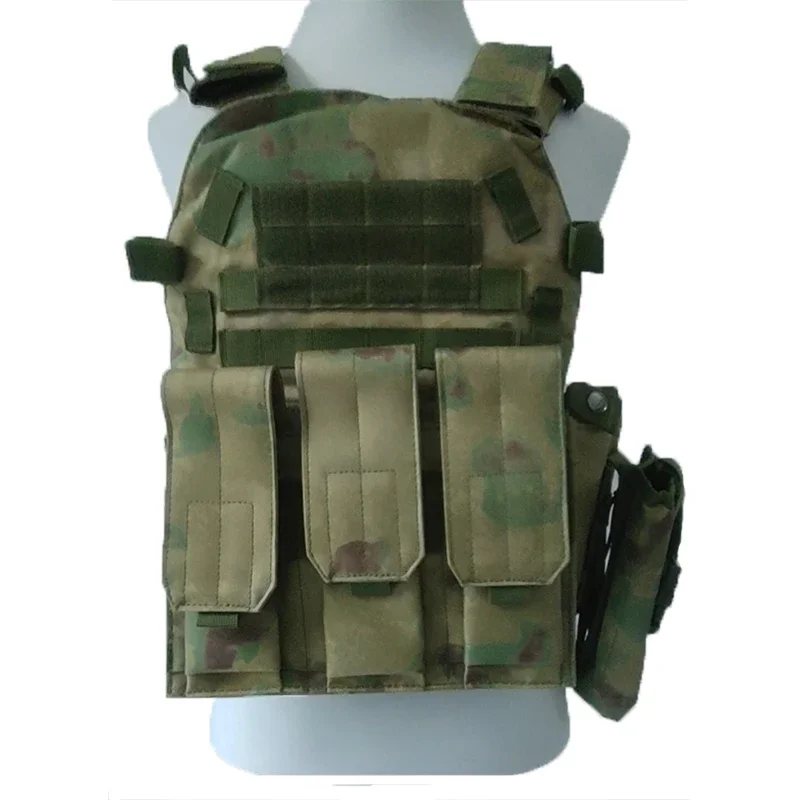 Men Molle FG atacs Multicam Camouflage Tactical Vest Body Armor Plate Carrier Airsoft 6094 Pouch Combat Army Vest Gear