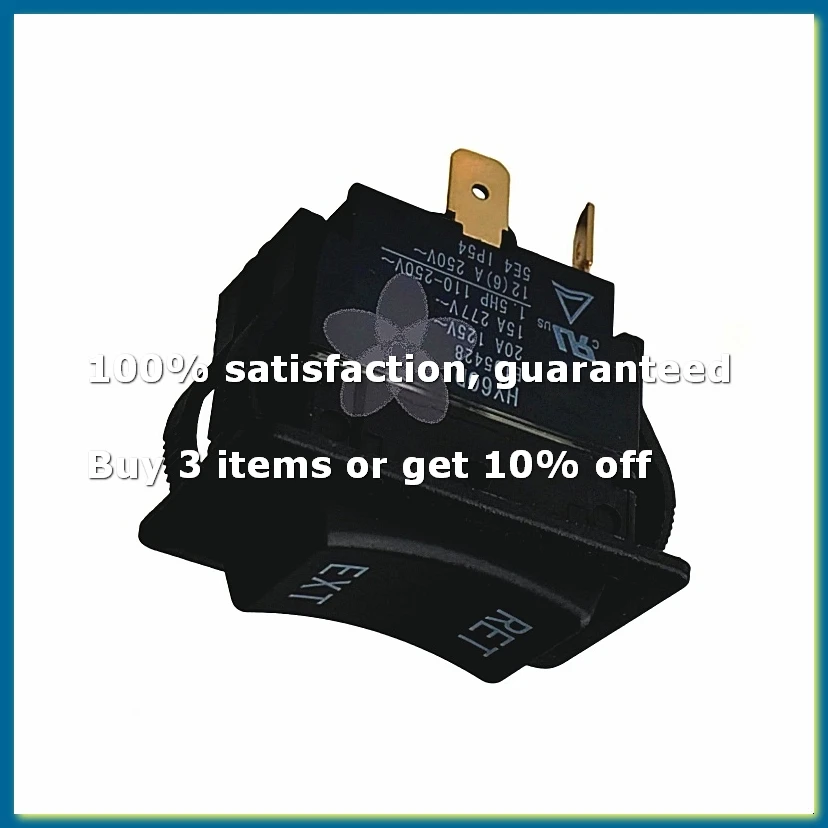 HY60D Rocker Switch,Automatic Reset RET-EXT,Control Bi-Direction Reversing of Motor 20A 125VAC 12(6)A 250VAC-A27I