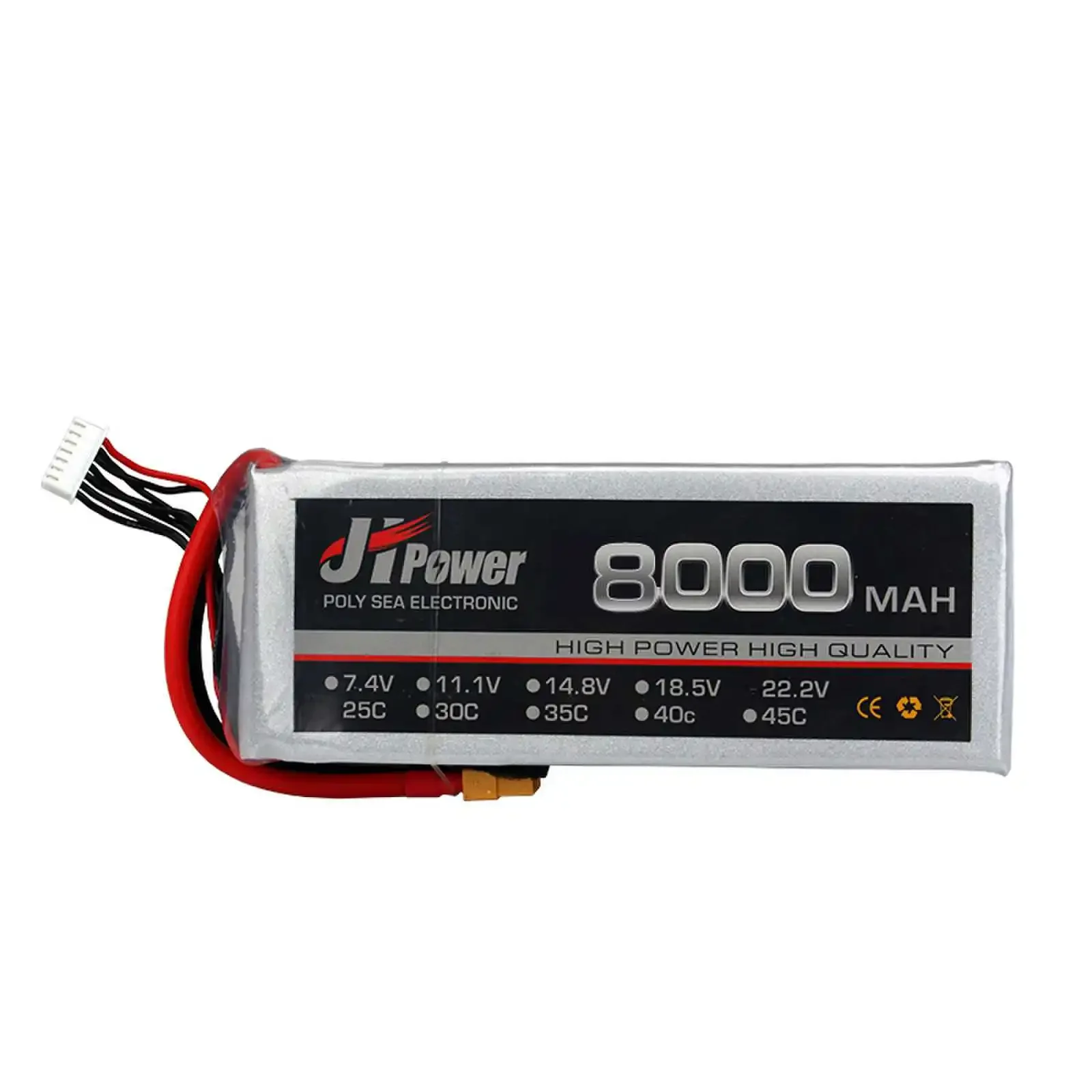 JH Power 3S 4S 5S 6S 7S 8S akumulator do RC LiPo 11.1V 14.8V 18.5V 22.2V 25.9V 29.6V 8000mAh 25C dla RC samochód helikopter łodzi Drone