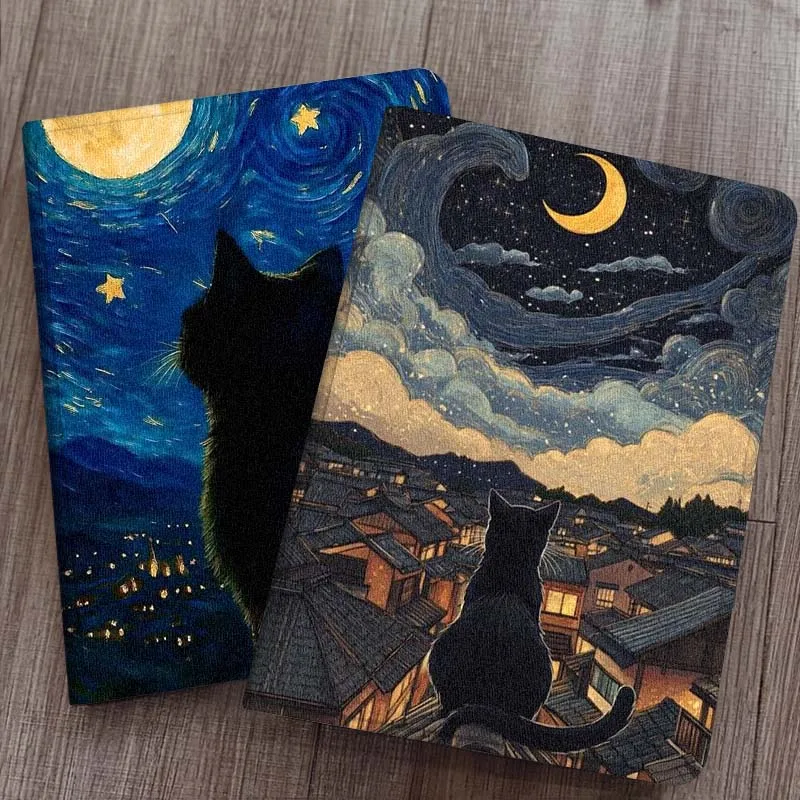 

Oil Painting Cat Panda For Vivo IQOO Pad Pad2 Pad3 Pad5 Air SE Pro 11 11.5 12.1 12.3 13 inch Foldable Cover Tablet Case