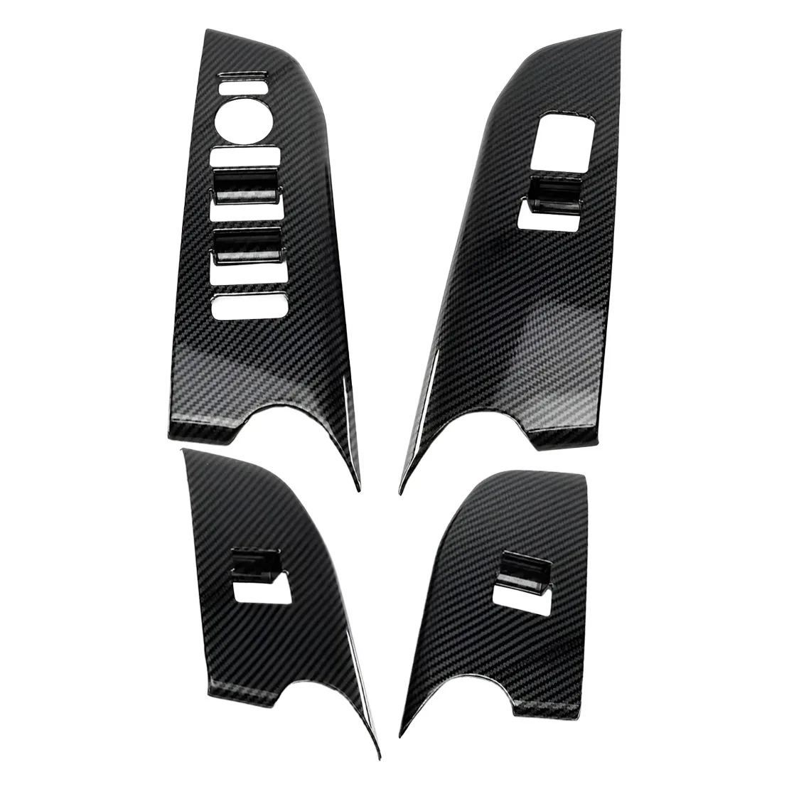 

Carbon Fiber Style Door Window Lift Switch Control Panel Button Cover Trim Decor Frame Sticker ABS Fit For Kia K4 2025-2026 LHD