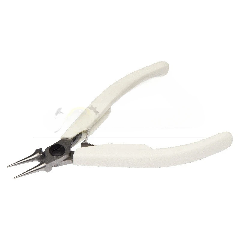 Round nose pliers, white handle round nose pliers