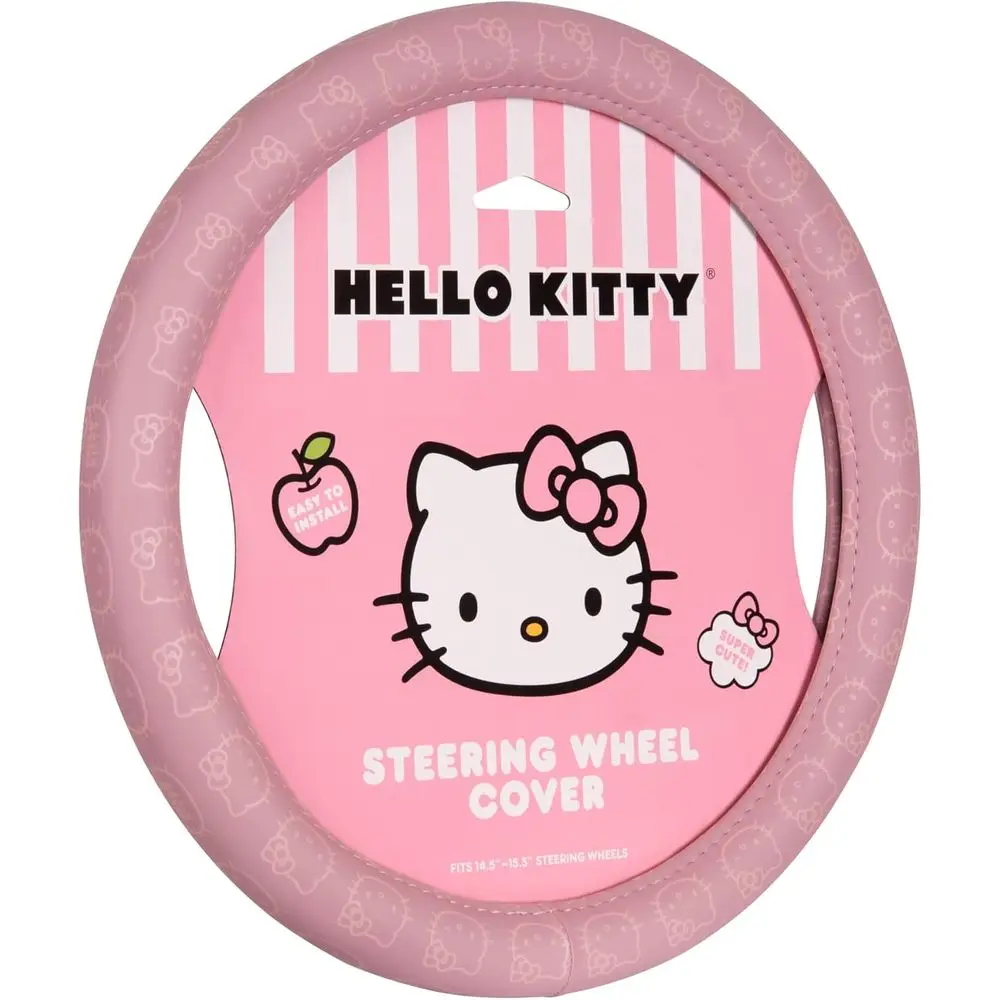 

Розовый чехол на руль автомобиля, стильный аксессуар для женщин, декоративный подарок, подходит для рулей 14.5"-15"