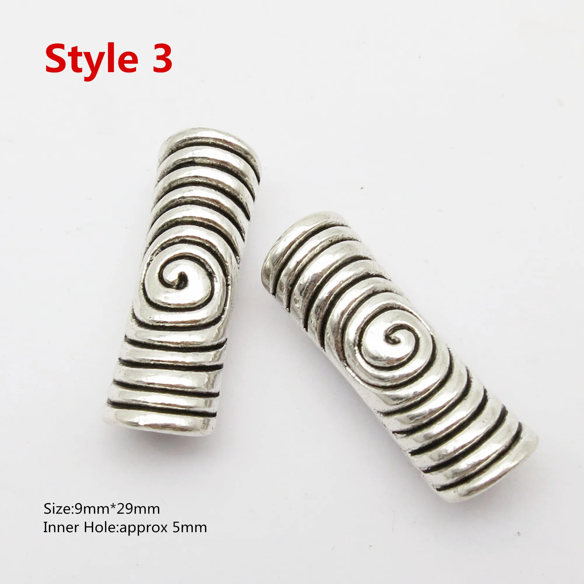 2 قطعة الخرز الفايكنج الرونية لصنع المجوهرات Dreadlock الشعر اللحية الخرز أنبوب لتقوم بها بنفسك الملحقات