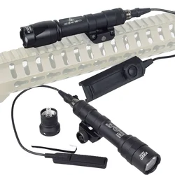 SureFire táctico M600 M600B M600C Airsoft arma linterna caza explorador antorcha Rifle AR15 pistola luz LED botón interruptor remoto