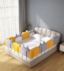 Clôture de lit anti-chute pour bébé, enveloppe souple, vente en gros