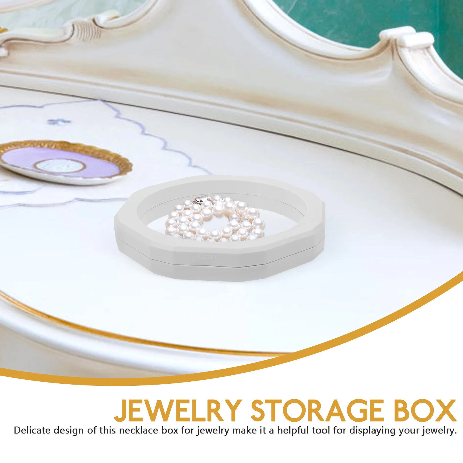 

3D Case for Jewelry Storage Transparent Floating Box Display for Rings Necklaces Bracelets Gift Packaging Case