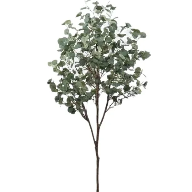 

Simulation green plant potted plant Nordic ins wind eucalyptus large plant money leaf ornament