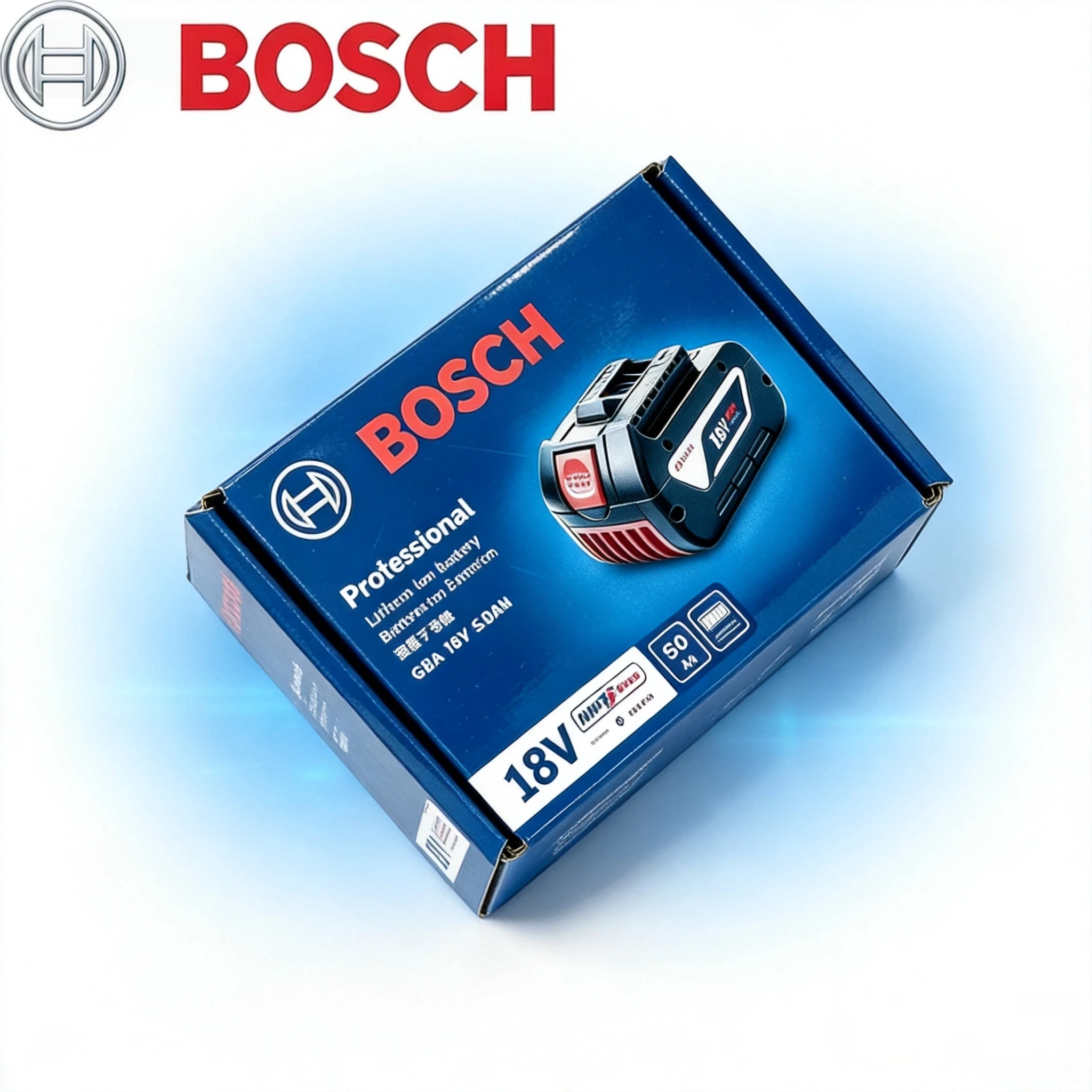 Original Bosch 18V 6.0Ah Lightweight Compact Genuine Battery, Perfect for DIY Home Repair, Fits BAT609G BAT610G GSR18V-LI Tools
