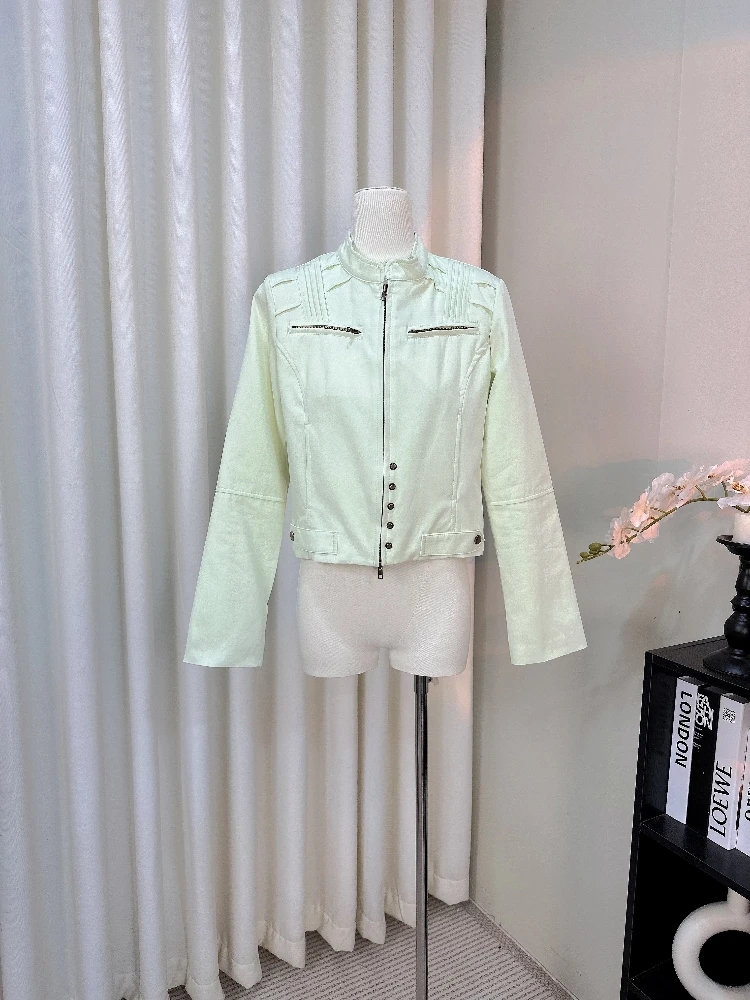 

Осенняя корейская модная уличная женская куртка Y2k, шикарная красивая стильная офисная женская куртка на молнии, уличная дизайнерская куртка, женская одежда