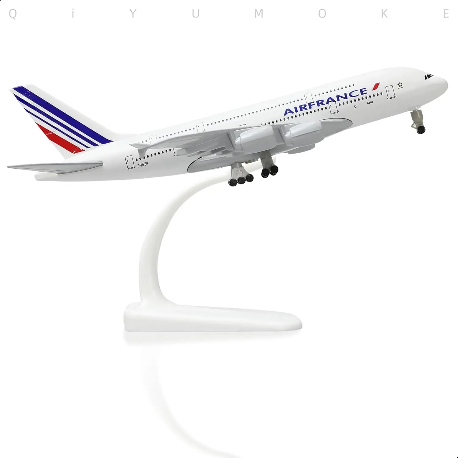 Scale Aircraft 20CM Air France A380 Plane Model Alloy Metal Diecast Collectible Miniatures Airplane Displays Gift