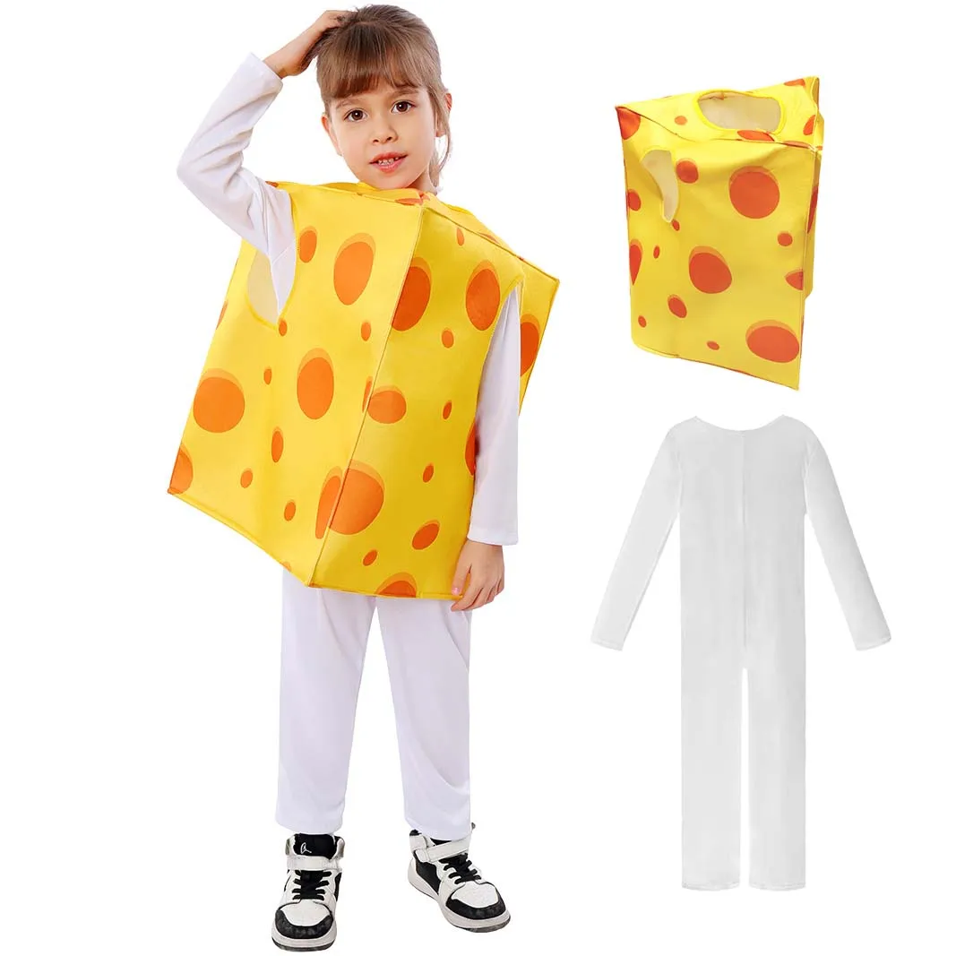 Halloween Funny Boys Girls Pizza Slice Costume da cibo per bambini