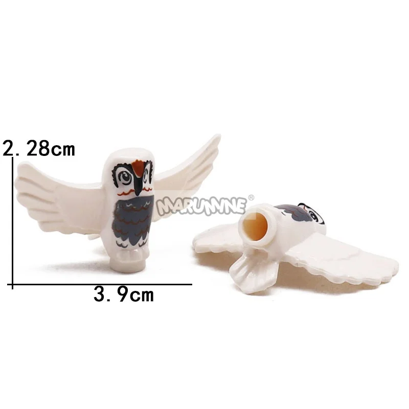 Marumine MOC hibou figurine animale brique blocs de Construction 10 pièces bricolage modèle jouets éducatifs pour filles enfants ensemble de Construction créative