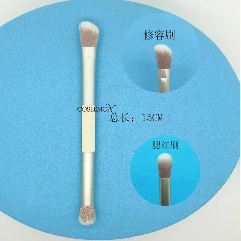 양면 아이섀도우 메이크업 브러쉬, 디테일 스머지 하이라이트, 브라이트닝 파우더 브러쉬, 소프트 헤어, 전문 메이크업 도구, 1 개, 3 개