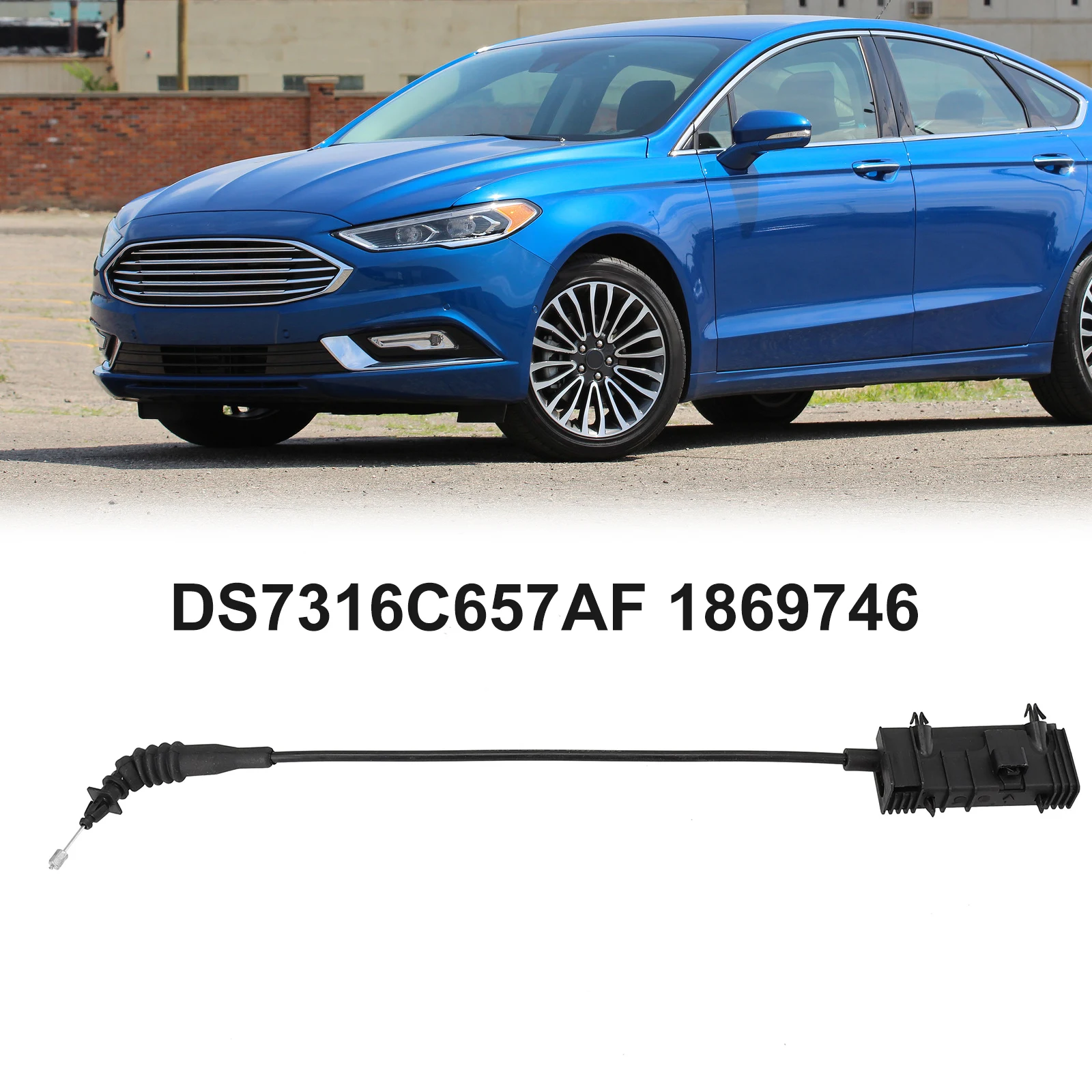 

Car Hood Cable Rope Left Side Engine Hood Cable Rope DS7316C657AF 1869746 For Ford For Fusion 2013-2016 ABS Car Accessories