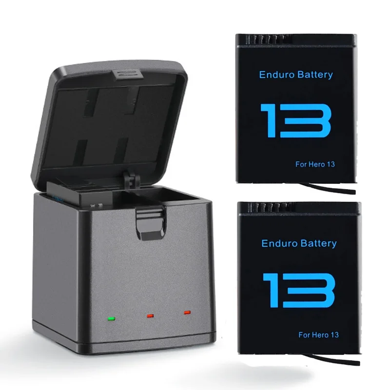 NEW 2100mAh Full Decoded Battery for GoPro HERO13 – High-Capacity Rechargeable Action Camera Accessory
