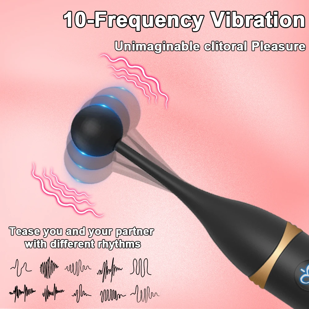 Powerful 10 Frequency Clitoral Stimulation G-spot Vibrator 3 Replacement Head Masturbation Massager Female Adult Sex Toys view 2