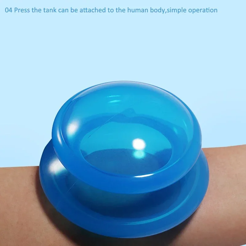 4PCS Silicone Cupping Therapy Set Massage Vacuum Suction Cup Face Body Cupping Cups Masajeador Ventosas Anti Cellulite Massager