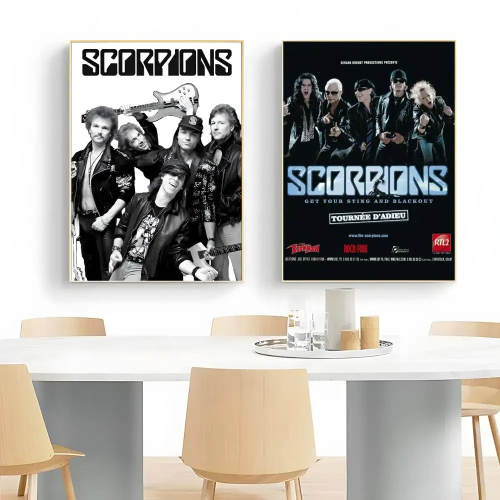 Hard Rock S-Scorpions Band Heavy Metal Poster Wall Art Print Poster Decorative Mural Home Decor Gift Unframed
