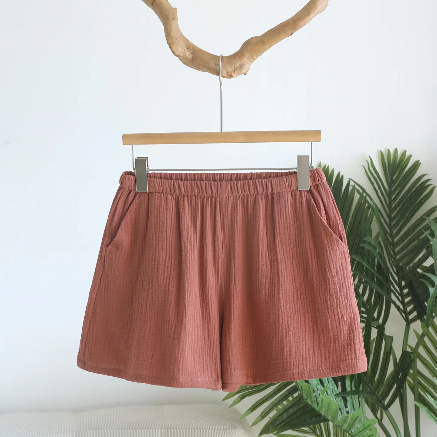 

Gauze Cotton Pajamas Pants Women's Home Shorts Sleepwear Pure Color Homewear Pants 2026 New Summer Pants Pajama Bottoms Female