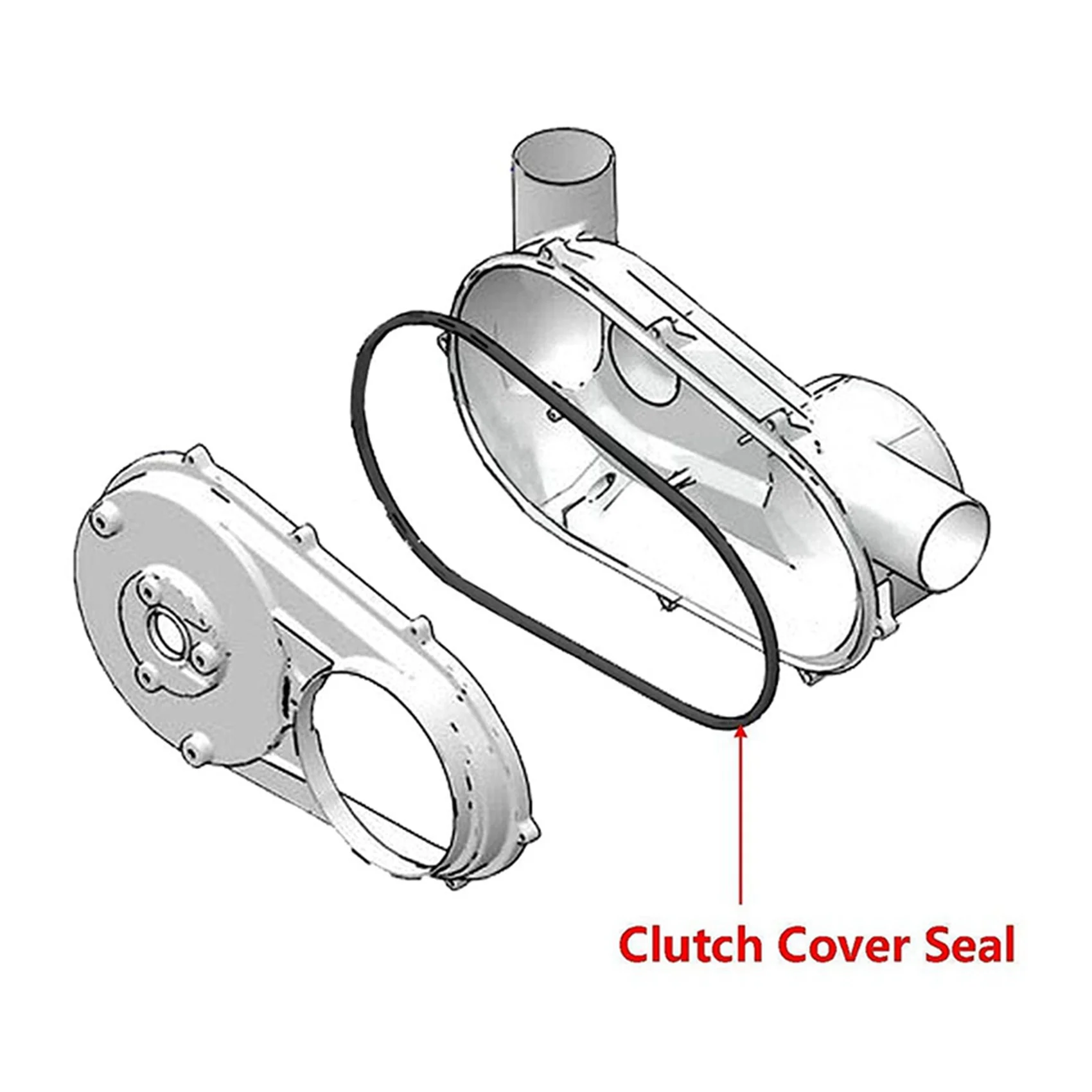 Practical 5X Belt Box Outer Clutch Cover Seal Gasket For 2014-2020 Polaris RZR 900S XP 1000 Ranger XP 900 570-4 Crew ACE 1000