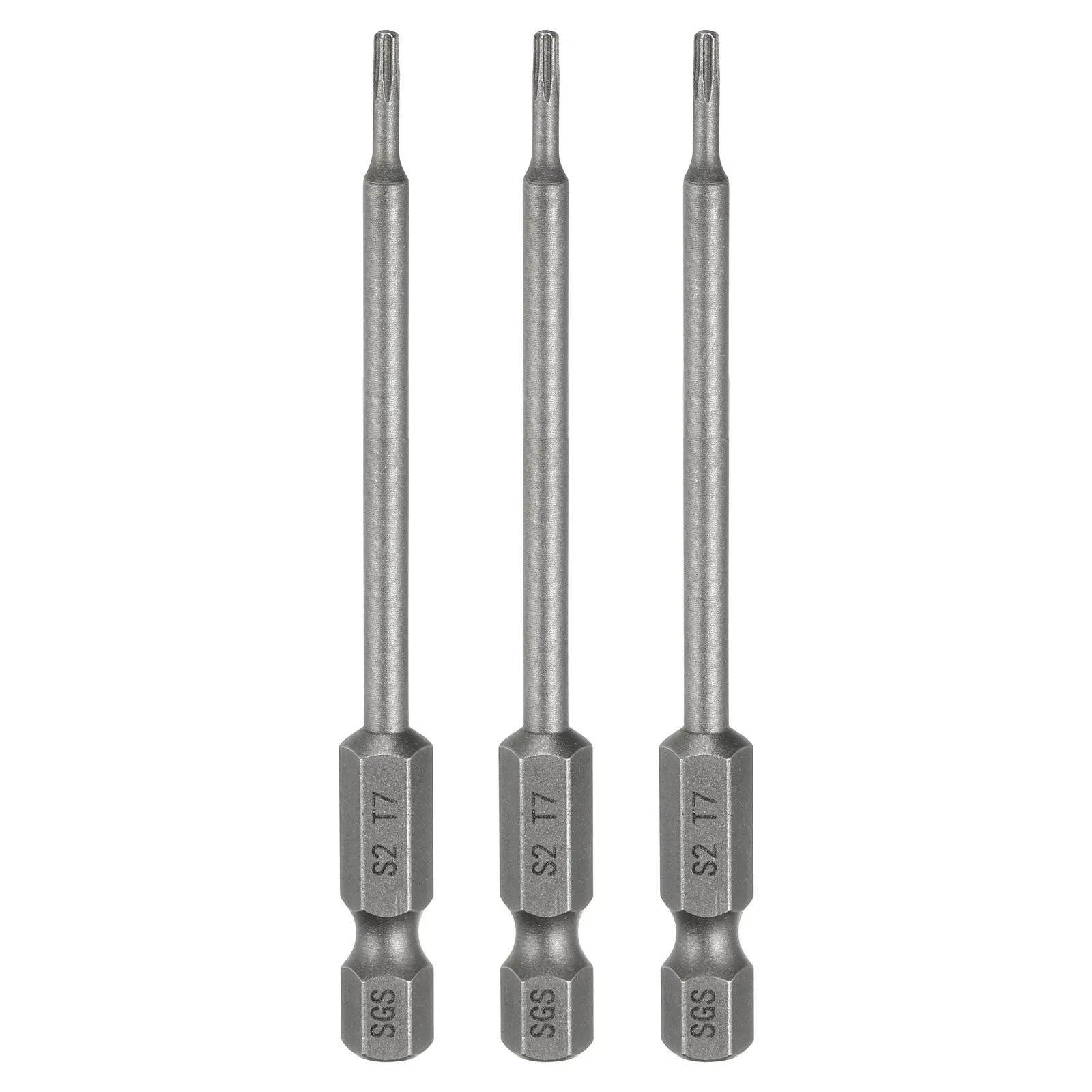 1-5pcs Torx Head Screwdriver Bit T7-T30 80mm Long Magnetic 1/4