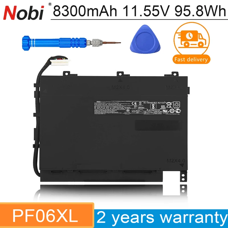 

Nobi 11.55V PF06XL Laptop Battery For HP Omen 17-W238TX W110NG W202NO W232NF W213NF W101UR W117TX W100NM HSTNN-DB7M 853294-850