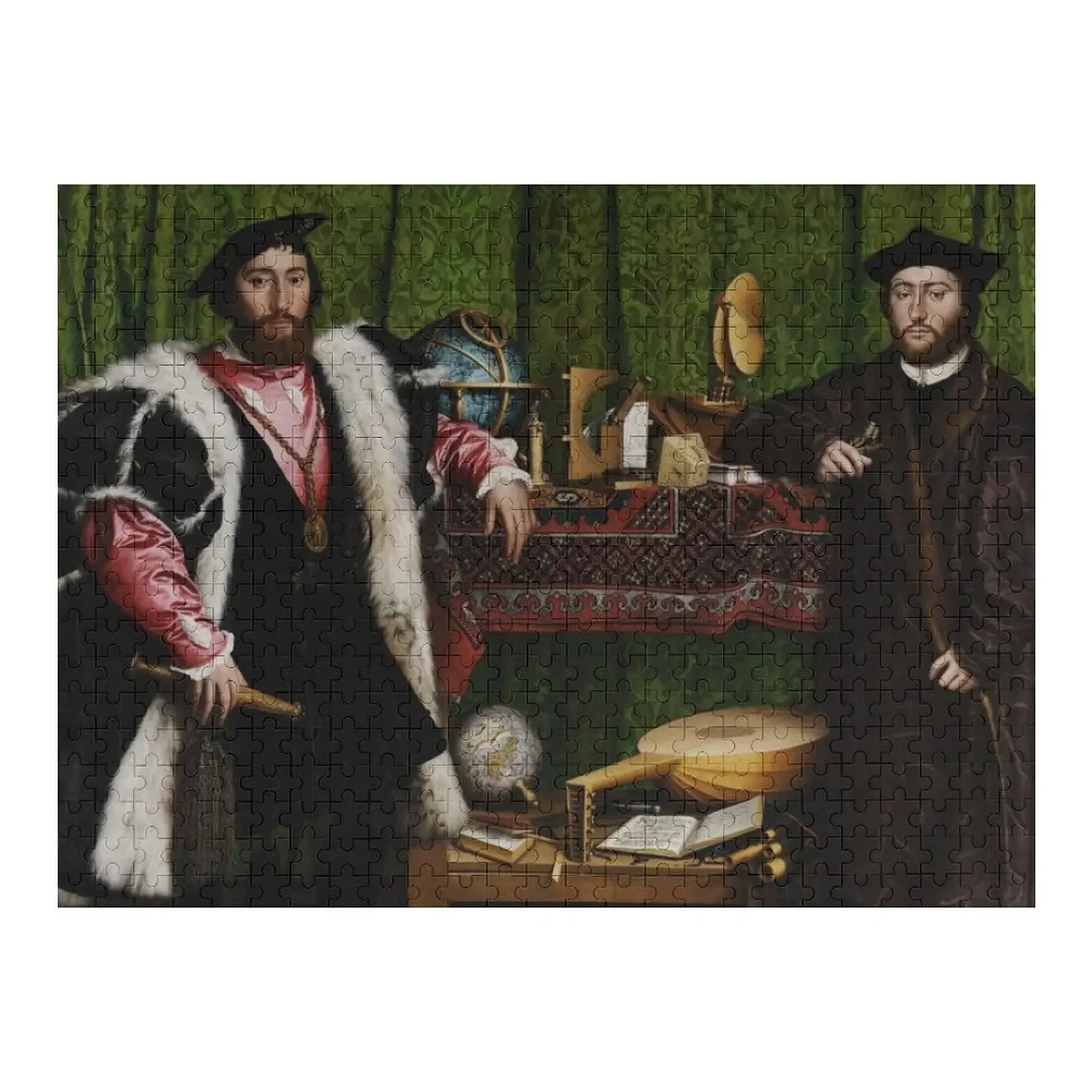 

The Ambassadors - Hans Holbein the Younger - 1533 Jigsaw Puzzle Custom Child Christmas Gifts Puzzle
