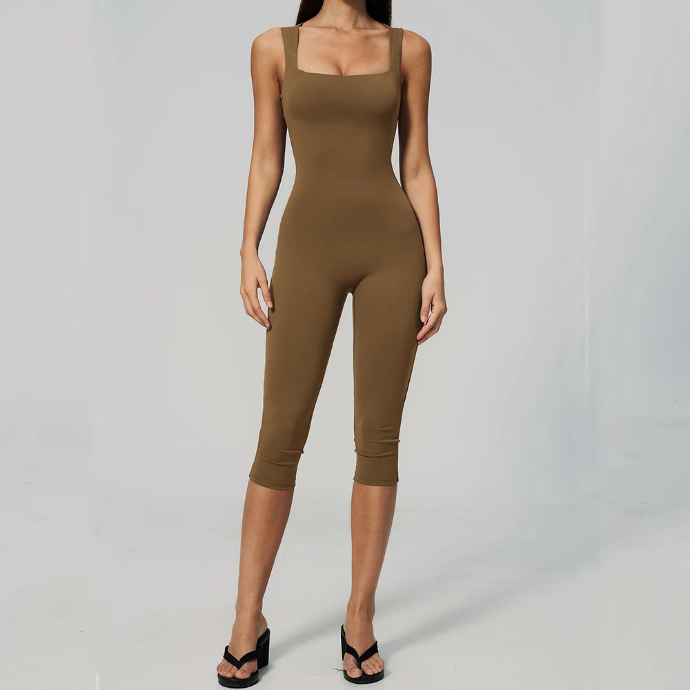 Yoga Boilersuit Women's Sportswear Gym Jumpsuits Workout Overalls High-intensity Fitness One-piece Rompers Skin-tight Activewear