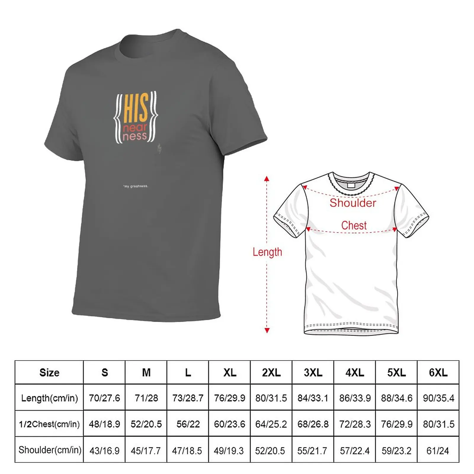 New His Nearness bracket T-Shirt T-shirt short shirts graphic tees kawaii clothes mens clothes