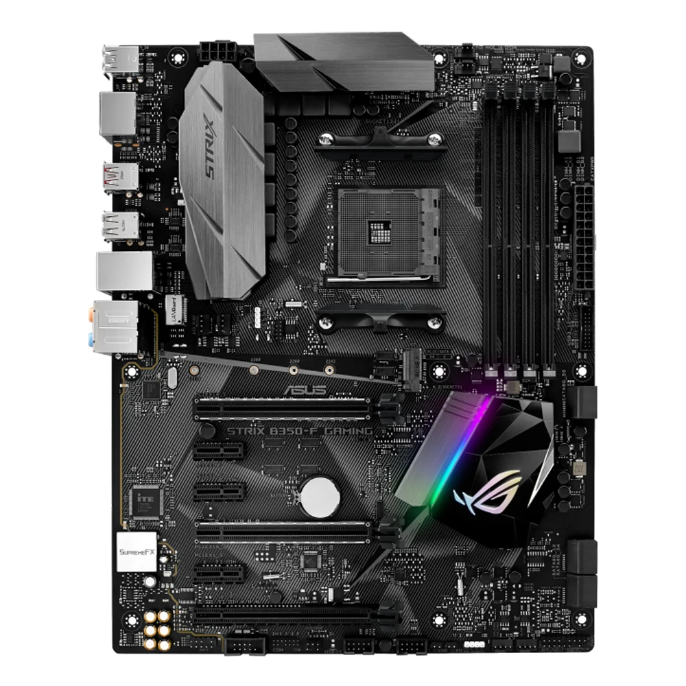 

ASUS STRIX B350-F GAMING B350F Computer USB3.0 M.2 Nvme SSD Motherboard AM4 DDR4 B350 Desktop Mainboard used