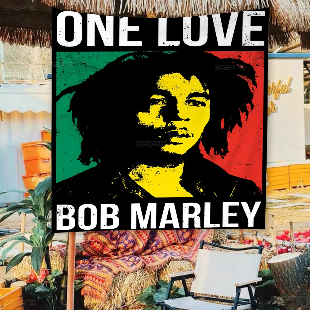 Bob Marley Family Gatherings Outdoor Atmosphere Flags Camping Decorations Banners