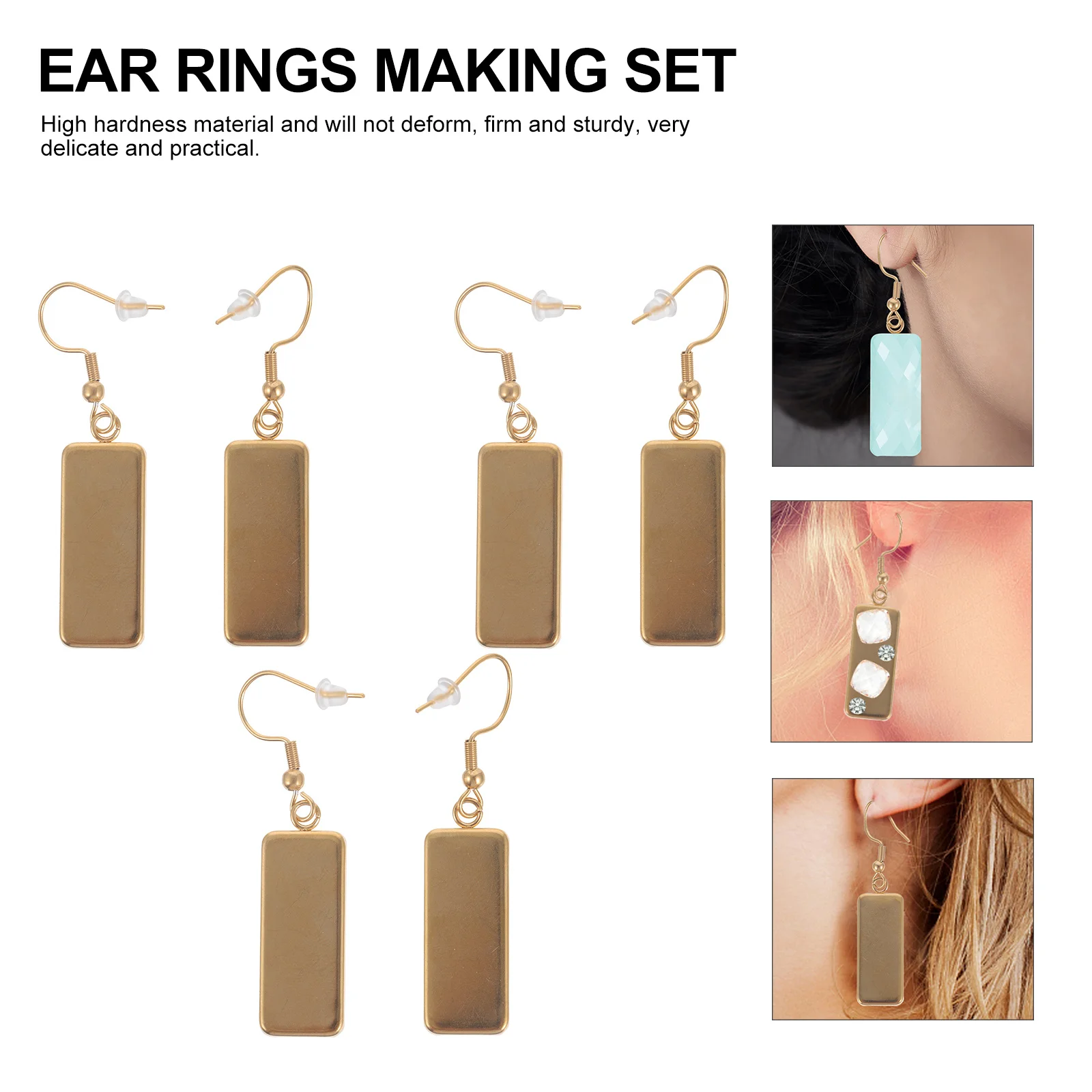 

6 шт., подвески-подвески для сережек, прочные серьги высокой твердости, набор аксессуаров для сережек «сделай сам», серьги ручной работы, материалы для изготовления сережек